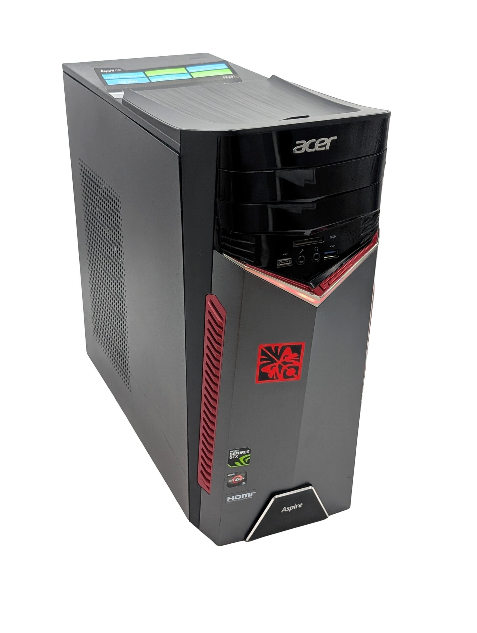 Acer Aspire GX-281/Ryzen 5-1400/16GB/256GB/GTX 1060 3GB (RENOVERAD)