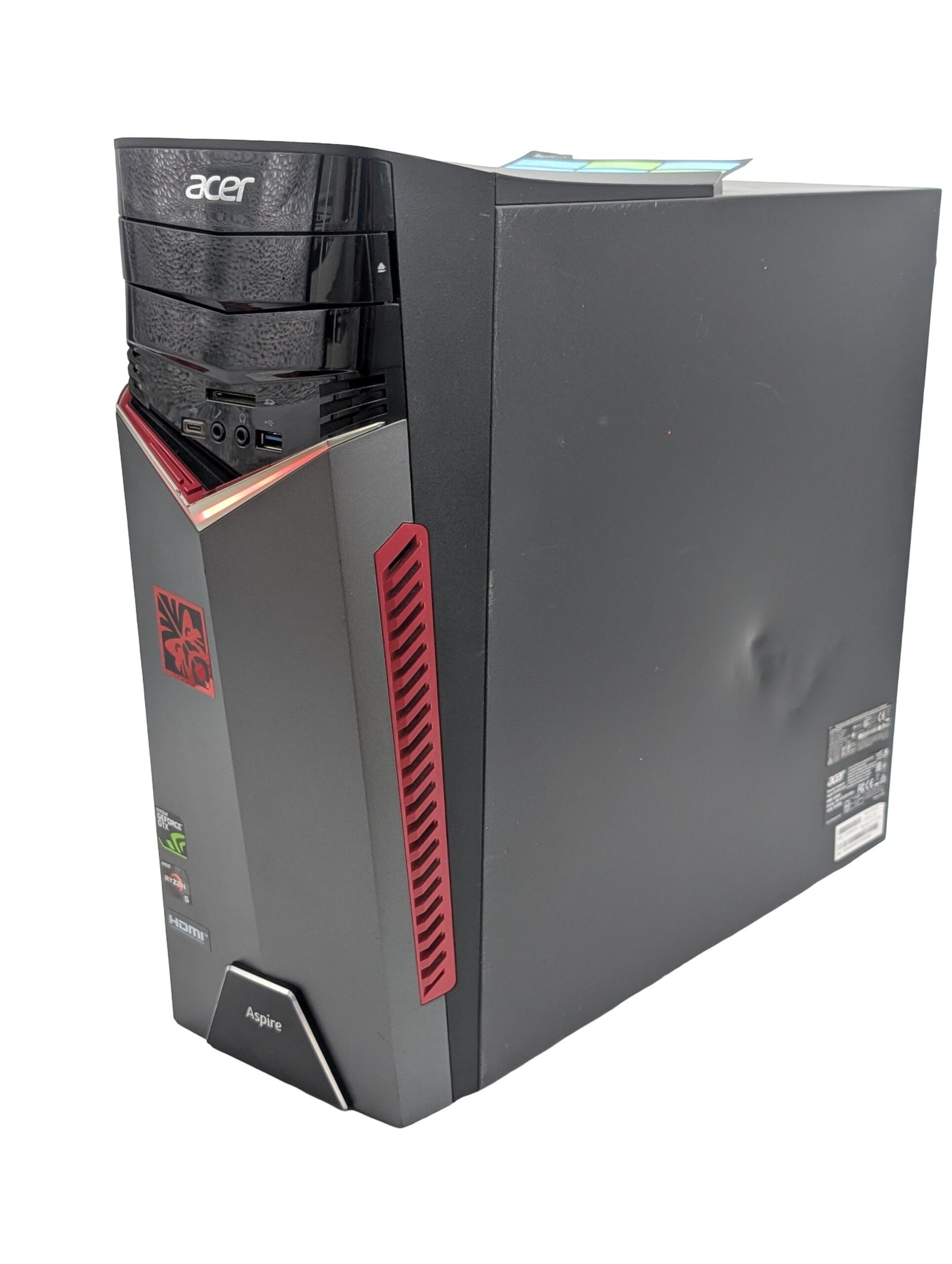 Acer Aspire GX-281/Ryzen 5-1400/16GB/256GB/GTX 1060 3GB (RENOVERAD)