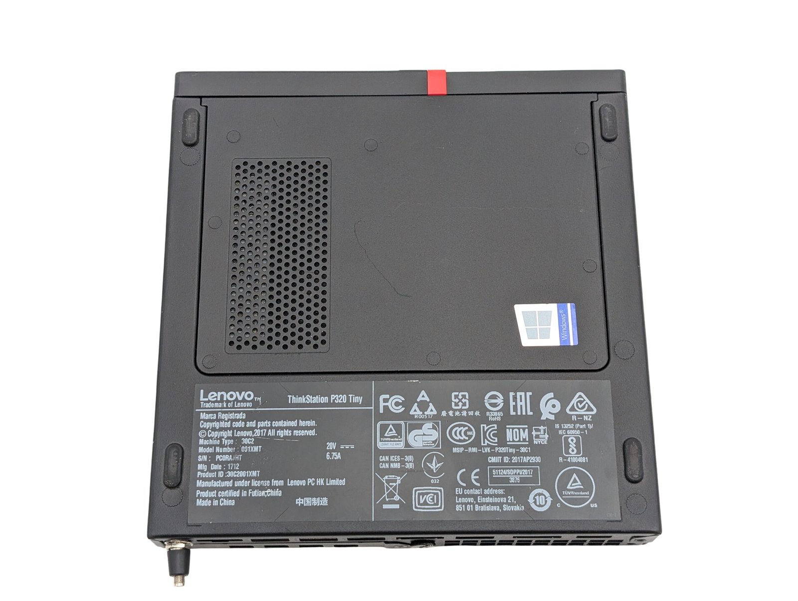 Lenovo ThinkStation P320 Tiny/i7-7700T/16GB/512GB/Quadro P600 2GB (RENOVERAD)