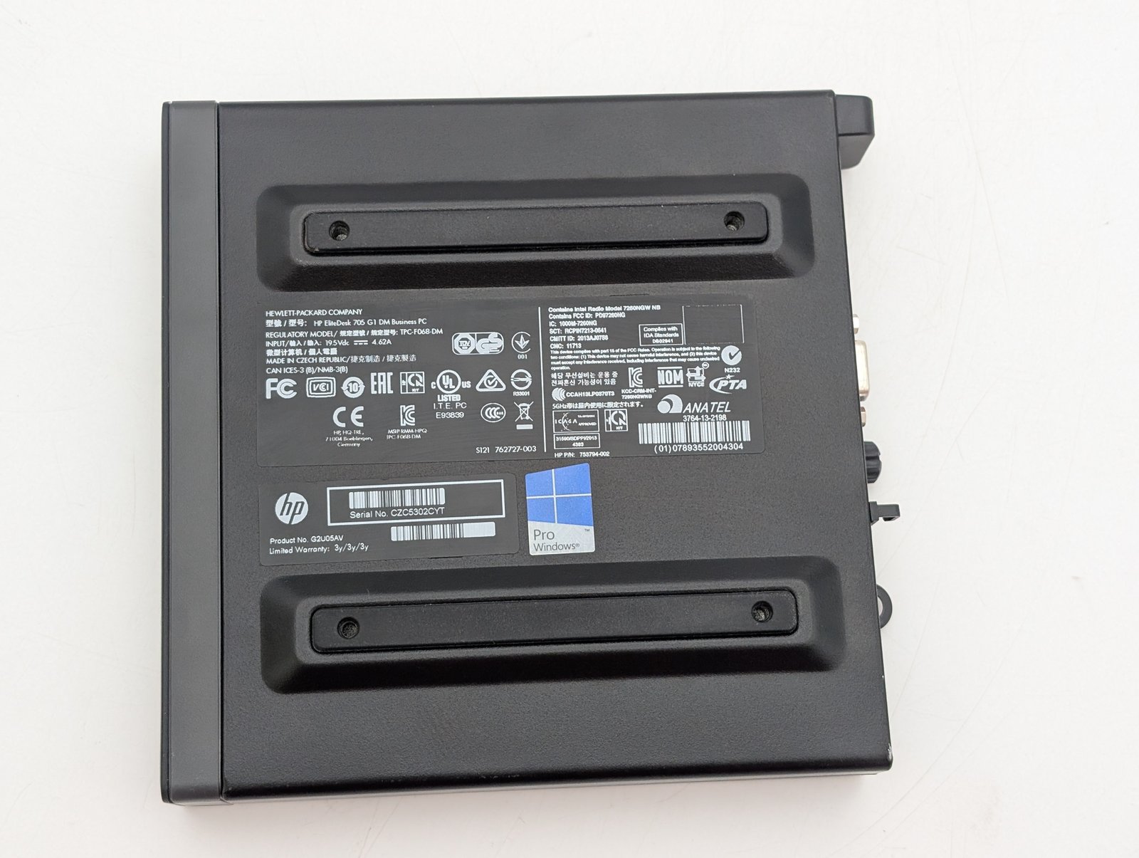 HP EliteDesk 705 G1 DM/A8 PRO-7600B/16GB/128GB (RENOVERAD)